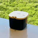 Açucareiro Lume Preto com Tampa de Bambu 200ml