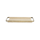 Bandeja Decorativa em MDF e Borda de Metal 55cm